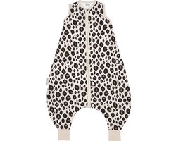 Meyco Baby Leopard baby zomer slaapoverall jumper - sand melange - 80cm