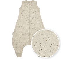 Meyco Baby Rib Mini Spot baby zomer slaapoverall jumper - sand melange - 104cm