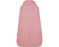 Meyco Baby Uni pre-washed hydrofiele slaapzak zomer - old pink - 110cm