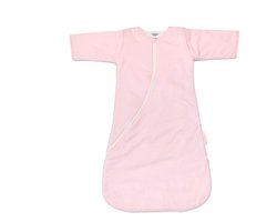 Pacco winterslaapzak - baby - met afritsbare mouwen - 110 cm - roze - jersey katoen