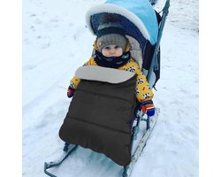 PolkaHome Voetenzak voor kinderwagen, buggy, universele babyvoetenzak, slaapzak met verstelbare zijdelingse ritssluitingen en warme weerbestendige kinderwagen, voetenzak, geschikt voor de meeste kinderwagens