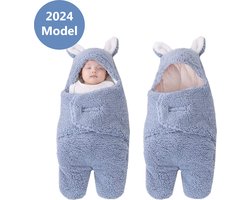 Slaapzak Baby - Teddybeer - 4 seizoen - Geschikt van 0 tot 6 maanden - 65x25cm - Blauw