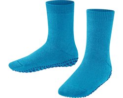 FALKE Catspads antislip noppen katoen merinowol huissokken kinderen blauw - Maat 39-42