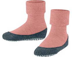 FALKE Cosyshoe Teens antislip noppen merinowol huissokken pantoffels kinderen pink - Maat 29-30