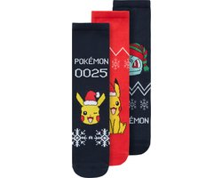 NAME IT NKMODIS POKEMON 3P SOCK SKY Jongens Sokken - Maat 31/33