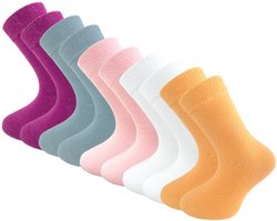 10 paar Kindersokken - SQOTTON® - Sorbet - Maat 35-38