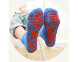 Antislip Sokken I Gesloten Teen I Met Anti Slip Onderkant I Enkelsokken I Katoen I Elastisch I Voor Kinderen Tot 5 Jaar I Maat 23-29 I Zwart