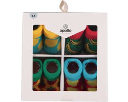 Apollo - Baby Sokken - Giftbox Fruit - Multi Color - 0/6 Maanden - Kraam cadeau - Baby cadeau meisjes - Baby cadeau jongens