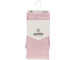 Apollo - Maillot - Roze - Melange - Rib - Patroon - Maat 116/122