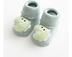 Cartoon Baby Sokken Voor Meisje Jongens Konijn Beer Anti Slip Zachte Warm Winter Herfst Peuter Indoor Floor Sokken Voor Kinderen - Groen