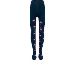 Ewers Maillot Meisjes - Donkerblauw & Roze Flamingo's - Elastisch-122/128