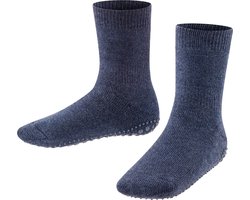 FALKE Catspads antislip noppen katoen merino wol huissokken kinderen blauw - Maat 35-38