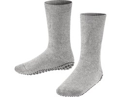 FALKE Catspads antislip noppen katoen merino wol huissokken kinderen grijs - Maat 23-26