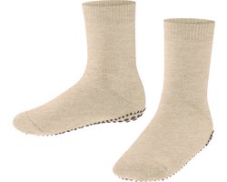 FALKE Catspads antislip noppen katoen merinowol huissokken kinderen beige - Maat 23-26