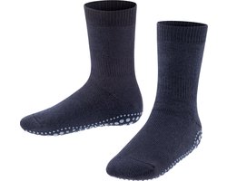 FALKE Catspads antislip noppen katoen merinowol huissokken kinderen blauw - Maat 19-22