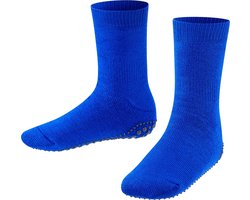 FALKE Catspads antislip noppen katoen merinowol huissokken kinderen blauw - Maat 31-34