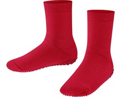 FALKE Catspads antislip noppen katoen merinowol huissokken kinderen rood - Maat 35-38