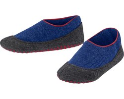 FALKE Cosyshoe antislip noppen merinowol huissokken pantoffels kinderen blauw - Maat 29-30