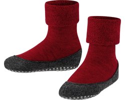 FALKE Cosyshoe Minis antislip noppen merino wol huissokken pantoffels kinderen rood - Maat 21-22