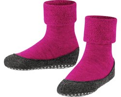 FALKE Cosyshoe Minis antislip noppen merino wol huissokken pantoffels kinderen roze - Maat 21-22