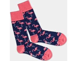 Flamingo Shadow Sock | One Size ( 38-45 ) | Cadeau Tip | Kado Tip | Grappige Sokken | Happy socks | sokken Heren 43-46 | Sokken Heren 39-42