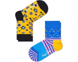 Happy Socks Kids 2-Pack Bang Bang Geel 4-6 jaar