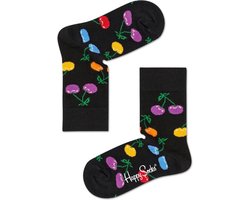 Happy Socks Kids - Cherry - Zwart/Multi - Unisex - 4-6 jaar - Maat 27/30