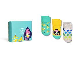 Happy Socks XKJUN08-0200 In The Jungle Terry Socks Gift Set 3-Pack - maat 0-6M