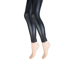 Kinderlegging Leatherlook - Zwart - Maat 170-176