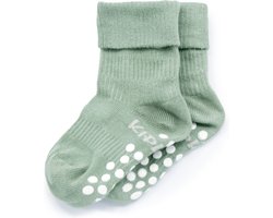 KipKep antislip sokjes - maat 18-24 maanden - Calming Green, groen - Blijf-Sokken - 1 paar - zakken niet af - Stay-on-Socks - biologisch katoen