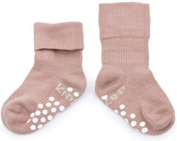 KipKep antislip sokjes - maat 18-24 maanden - Mauve - Blijf-Sokken - 1 paar - zakken niet af - Stay-on-Socks - biologisch katoen