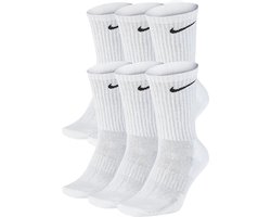 Nike everyday cushioned 6-pack sokken in de kleur wit 46-50