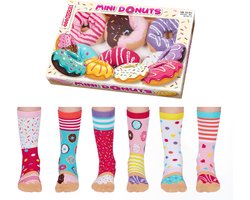 ODD SOCKS Meisjes Mini Donuts Multipack Mismatched 30-38 Cadeaudoos