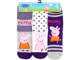 PEPPA PIG SOKKEN - 3 PAAR SOKKEN - MAAT 31-34 - PAARS