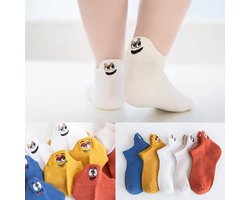 Smiling Socks® Baby Sokken Antislip - 19-23 (0-2 Jaar) - Leuke Sokken - 5 Paar - Grappige sokken - Katoen - Unisex - Sneakersokken