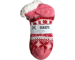 Sukats® Huissokken Kort - Homesocks - Maat 36-41 - Antislip sokken - Fluffy Sokken - Huissokken Dames - Slofsokken - Variant 129 - Meerdere Maten en Varianten