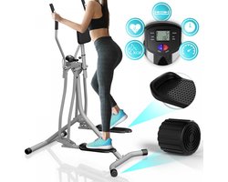 Crosstrainer met LCD-Display - Zilver