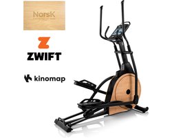 Hammer Fitness CrossPace 7.0 NorsK - Elliptical - Crosstrainer - met 10.1" TFT scherm - met Zwift en Kinomap - Hardhout