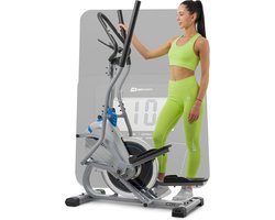 Hop-Sport HS-400B Icon Cross Stepper voor thuis, 7 kg vliegwiel, 2-in-1 elliptische trainer en stepper met trainingscomputer, innovatief trainingsapparaat verbindt stepper en crosstrainer training