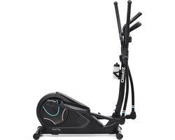 Zipro Heat WM Elektromagnetische Crosstrainer, Hartslagsensoren, Gemakkelijk te transporteren, Antislippedalen, Flessenhouder, Homegym, Stabiele structuur, Max. gebruikersgewicht 150 kg, zwart en roze