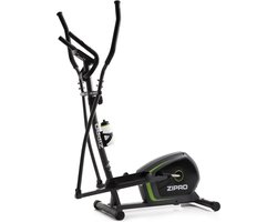 Zipro Neon Magnetische Crosstrainer, Hartslagsensoren, Gemakkelijk te transporteren, Antislippedalen, Flessenhouder, Homegym, Stabiele structuur, Max. gebruikersgewicht 120 kg, zwart en groen