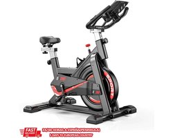 Amalee - Hometrainer - Spin Fiets - Stationair fiets - Verstelbare weerstand tot 24 KG - LCD display - In hoogte verstelbaar - Cardio -