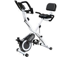 BBV Hometrainer - Indoorfiets - Spinning fiets - Hartslag sensor - 3 in 1 - Hometrainer - Opvouwbaar - 133x37x40.5cm