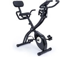 BluMill X-Bike - Opvouwbare Hometrainer - Fitness Fiets - Met Rugleuning - Incl. extra Weerstandsbanden