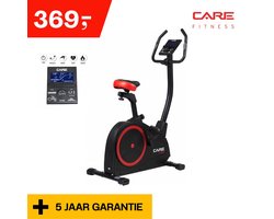 Care fitness® Hometrainer CV-385 - Met handige App - Antislip pedalen - Verschillende weerstanden - RPM meter - Met trainingsprogramma's - Hometrainer fitness - Cardio - Hometrainer - Cardio fiets - Sporten thuis - Fitness fiets - 5 jaar garantie