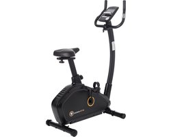 Darwin Fitness Hometrainer HT40  – Thuisfiets – Fitnessfiets – Electronisch verstelbaar – Verstelbaar – Onderhoudsvrij – Met wieltjes- Tablethouder – Smartphonehouder – Hartslag sensoren – Ergometer