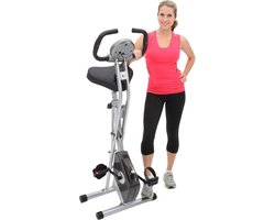 Exerpeutic Klappbarer Heimtrainer mit Magnetbremssystem, Handpulsmessung und bis 136 kg Belastbarkeit – Platzsparend und einfach verstellbar