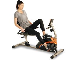 Exerpeutic Ligfiets Ergometer - Comfortabel met XXL-zitkussen, Bluetooth, 8 weerstandsniveaus, LCD-scherm en MyCloudFitness-app