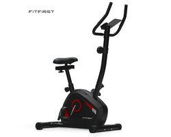 FitFirst Hometrainer | Verstelbare Magnetische Weerstand | Ingebouwde Hartslagfunctie | Telefoon en Tablethouder | Transportwielen | Voor elke Lengte | Fitness Fiets