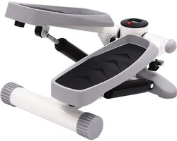 Gran Vida® - Mini Stepper - Draagbare Oefenstapmachine - LED Scherm - 38° Inclinatie - Max. 150kg - Grijs